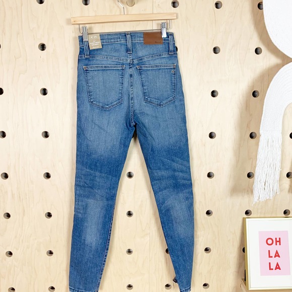 Madewell Women's 10" High-Rise Skinny Jeans: Drop Step-Hem Edition Size 25 - Picture 3 of 6